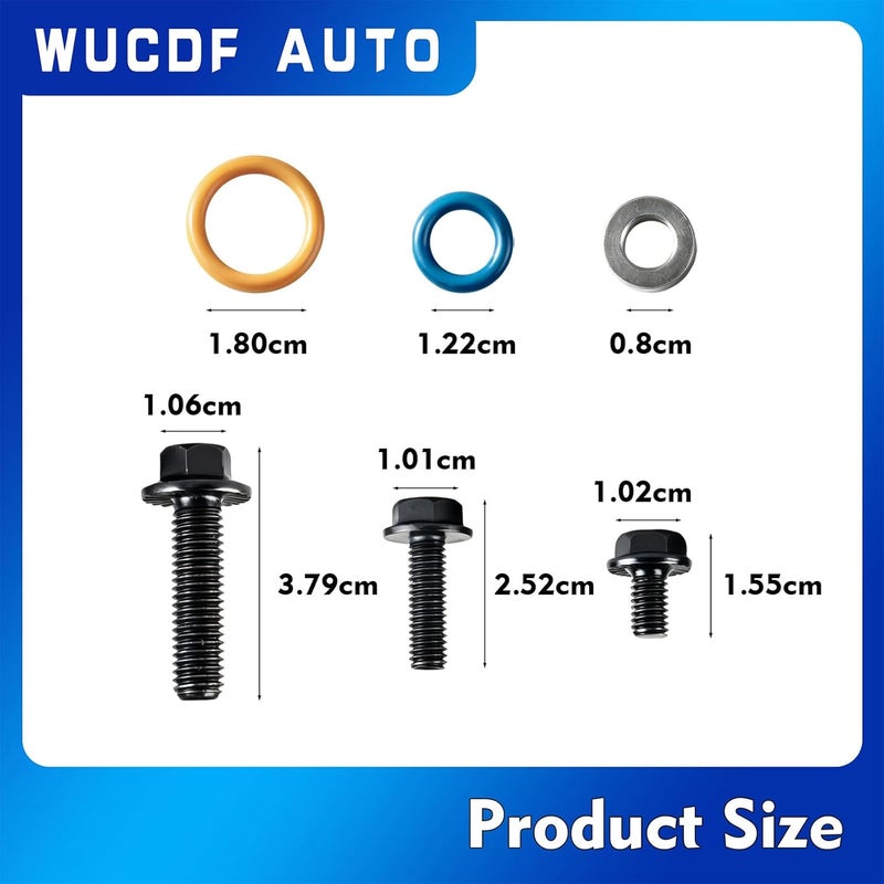 WUCDF AUTO Turbocharger Mounting Kit With Gaskets O-Rings And Bolts 3C3Z9T514AG 3C3Z9T514AD Fits For 2002-2010 International Trucks For 6.0L Powerstroke V8 Diesel Replaces#904-234,1840053C96 - Image 2